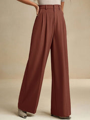 Kotty Women Relaxed Fit High-Rise Pleated Trouser