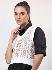 Kotty Women Crop Sweater Vest