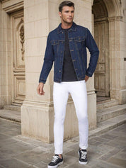 Kotty Men Solid Denim Jacket