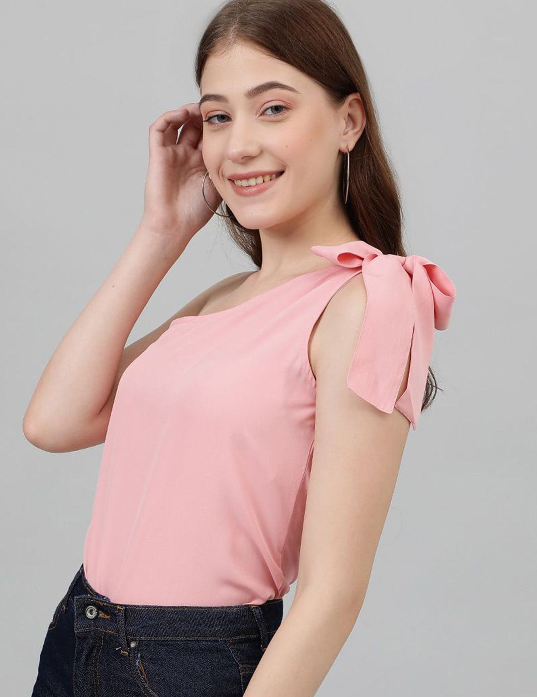 Kotty Women One Shoulder Crepe Top