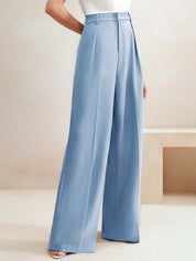 Kotty Women Relaxed Fit High-Rise Easy Wash Pleated Trousers