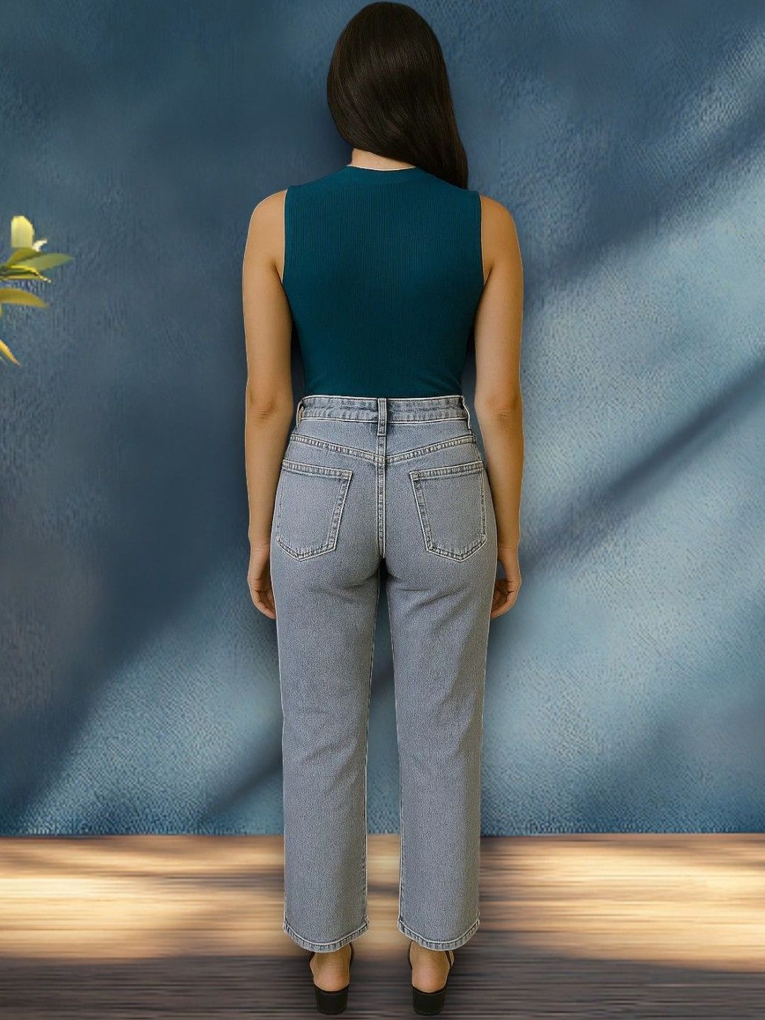 Kotty Women Regular Fit High-Rise Light Fade Stretchable Jeans