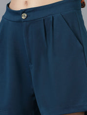 Kotty Women Solid High-Rise Regular Fit Shorts