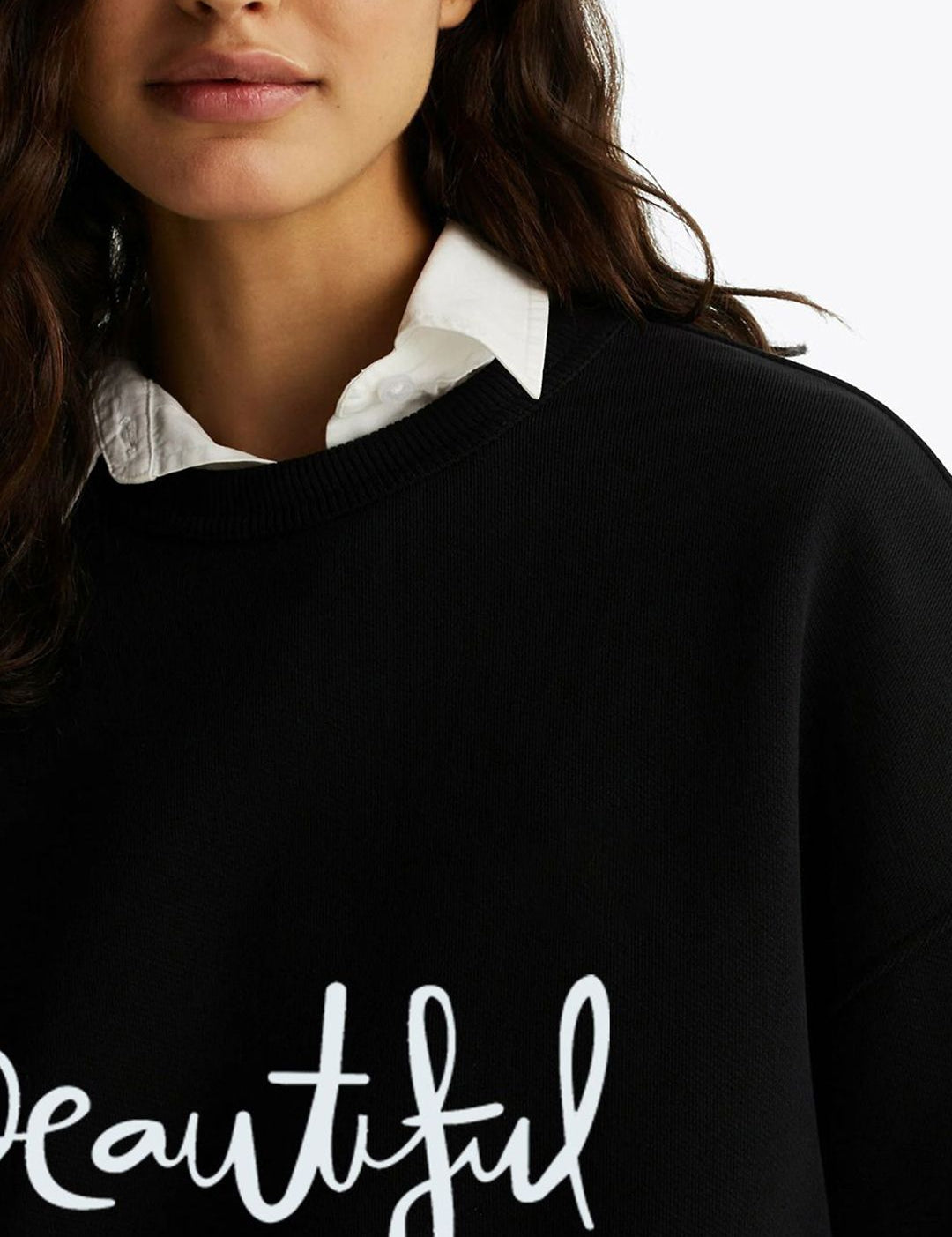 Kotty Women Printed Round Neck Sweatshirt