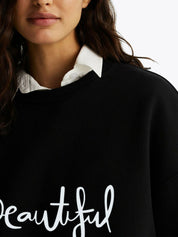 Kotty Women Printed Round Neck Sweatshirt