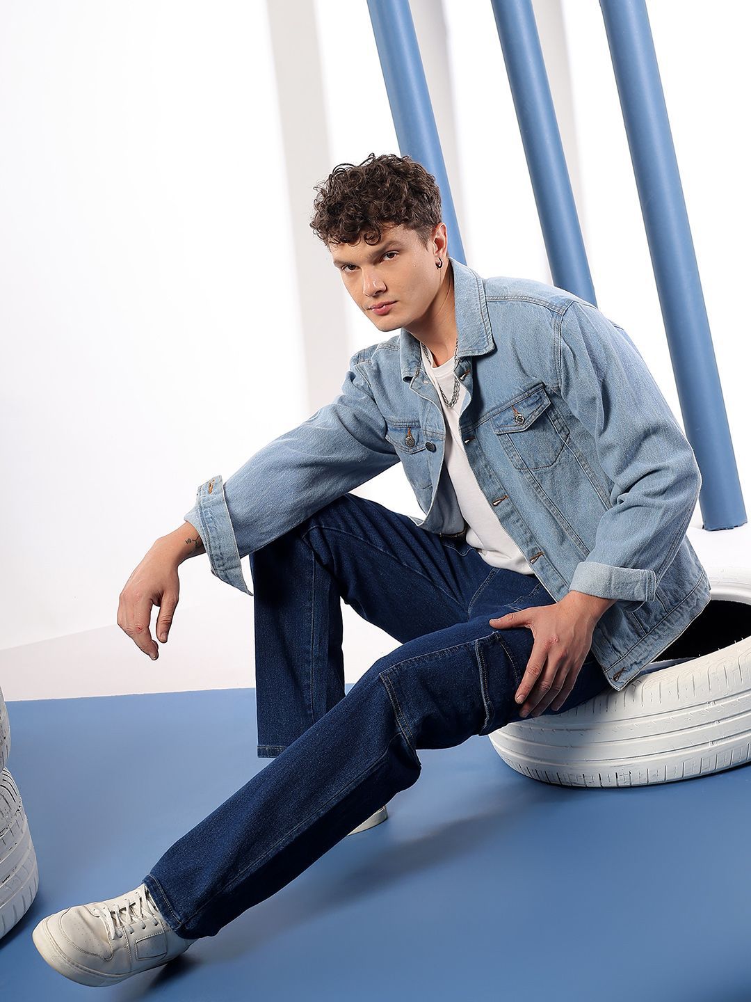 Kotty Men Comfort Regular Fit Mid-Rise Stretchable Cotton Jeans