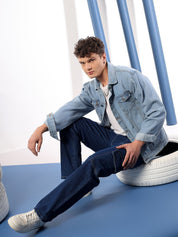 Kotty Men Comfort Regular Fit Mid-Rise Stretchable Cotton Jeans