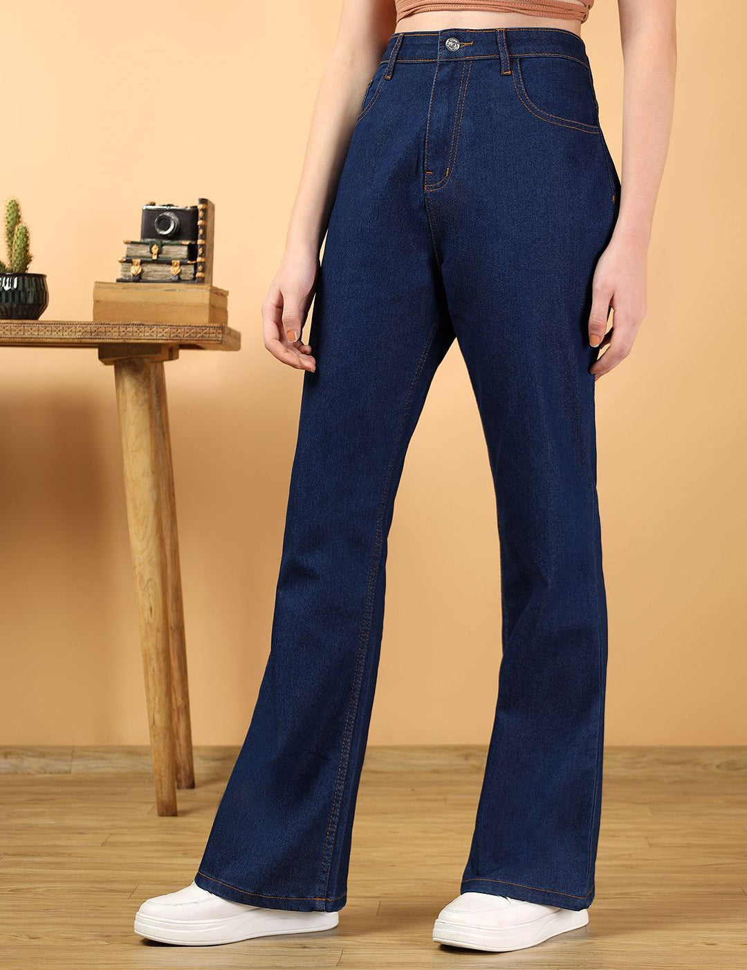 Kotty Women Jean Bootcut High-Rise Stretchable Jeans