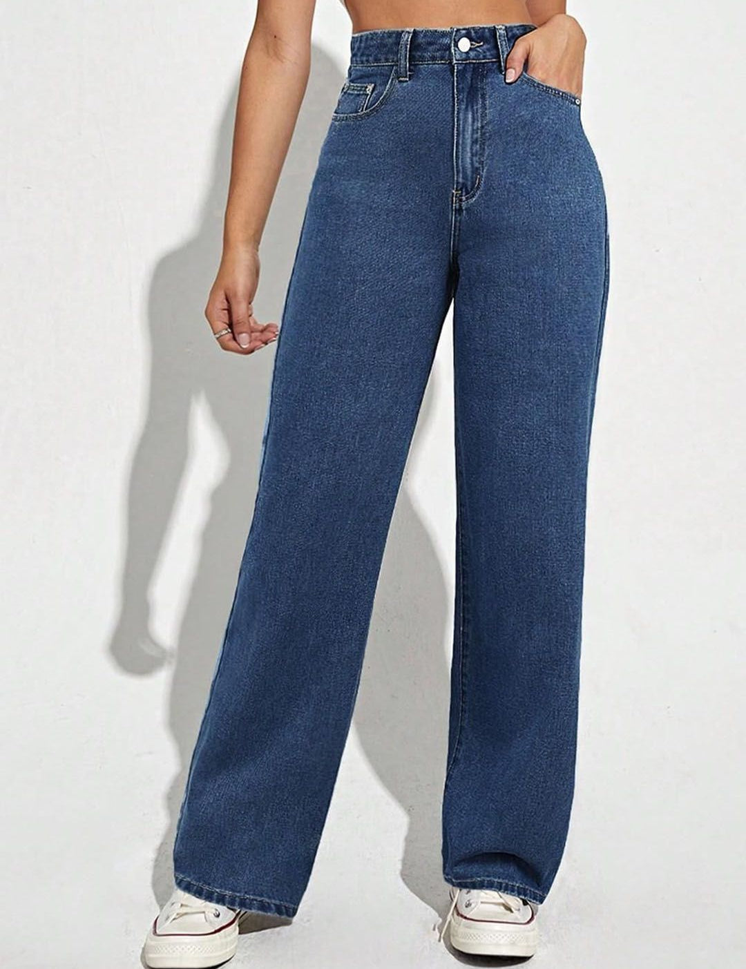 Kotty Women Cotton Straight Fit High-Rise Stretchable Jeans