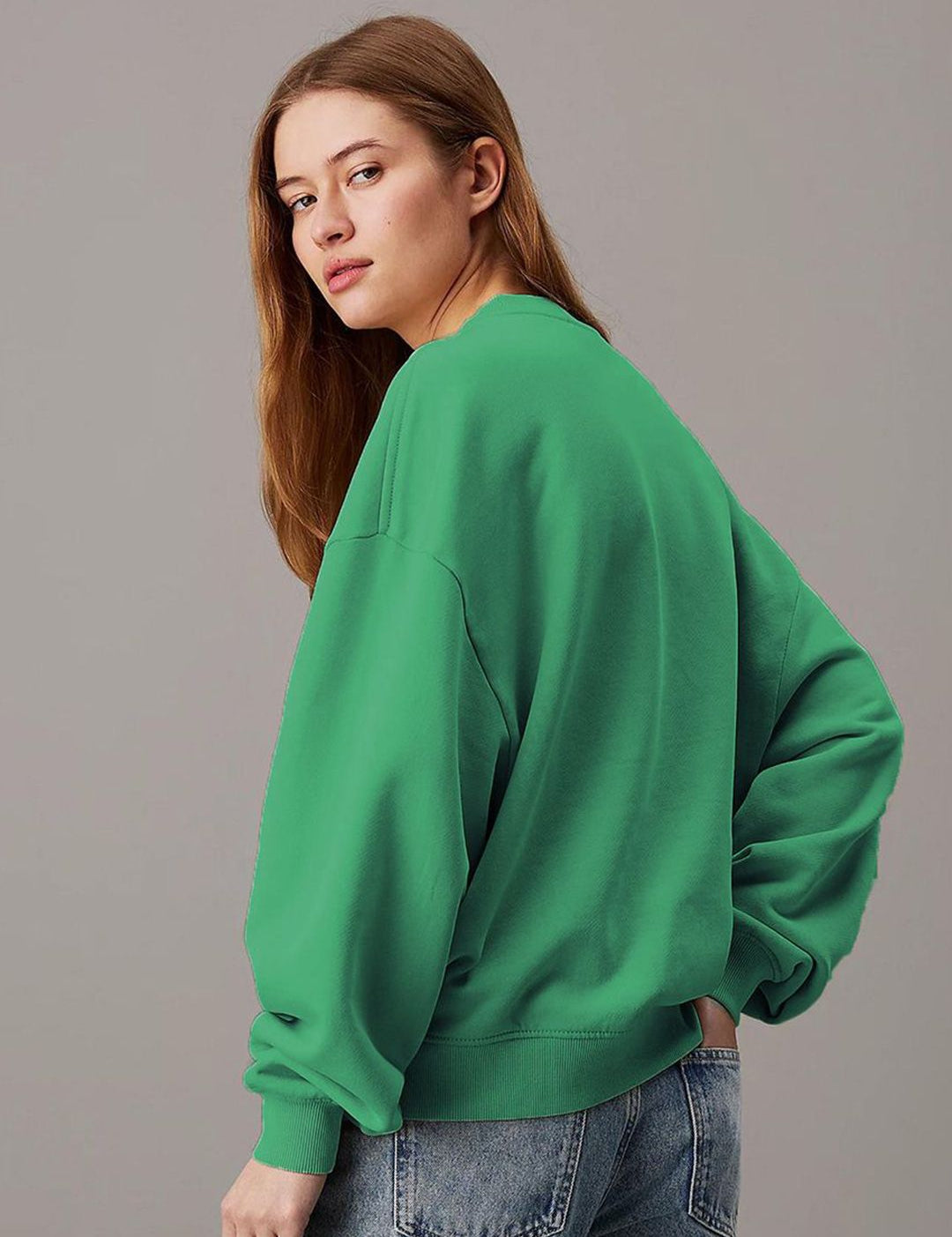 Kotty Women Round Neck Oversized Sweatshirt