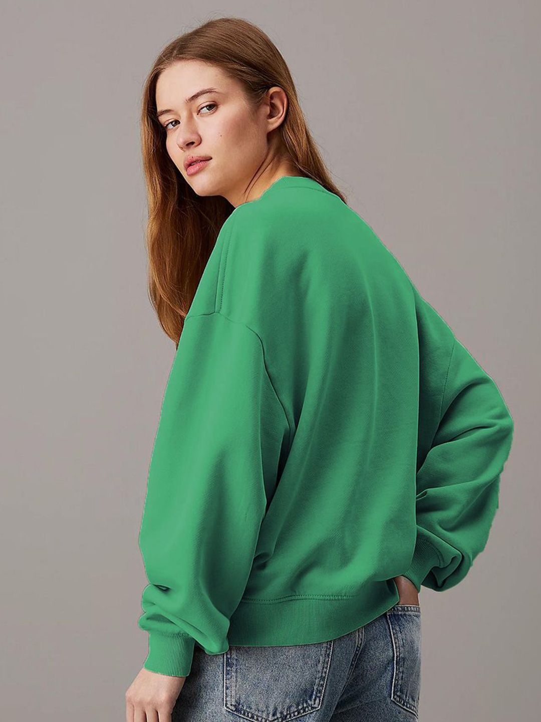 Kotty Women Round Neck Oversized Sweatshirt