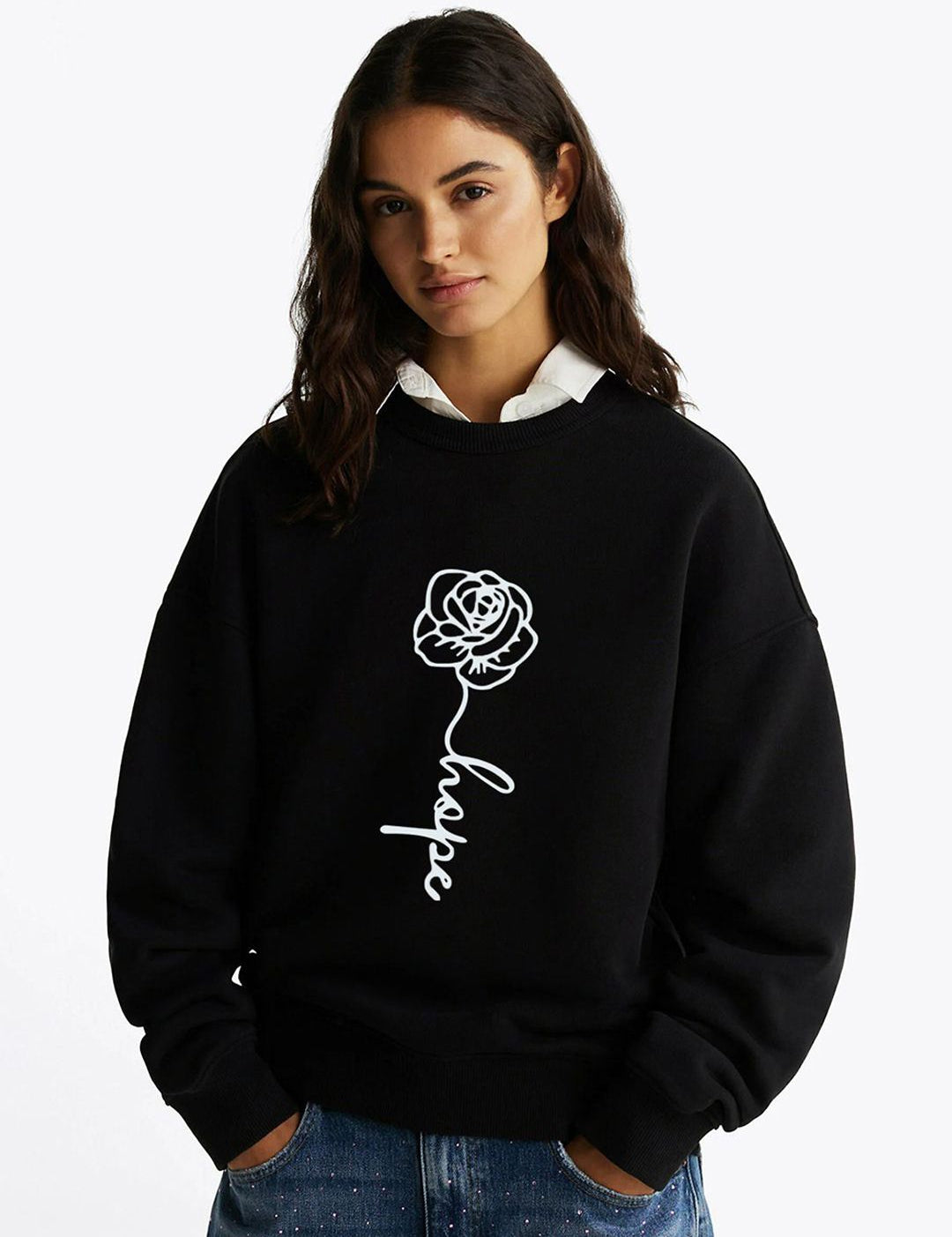 Kotty Women Printed Cotton Sweatshirt