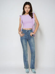 Kotty Women Solid Round Neck Top