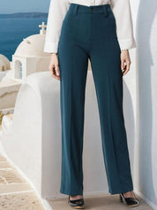 Kotty Women Straight Fit High-Rise Trousers