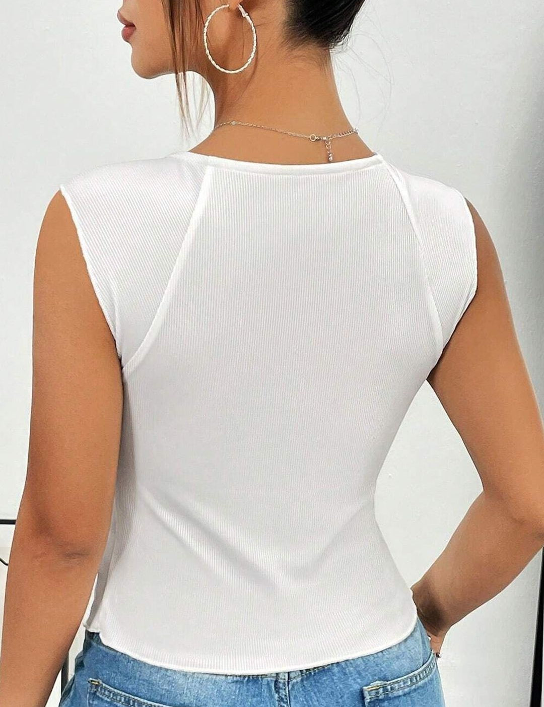 Kotty Women Solid V-Neck Top