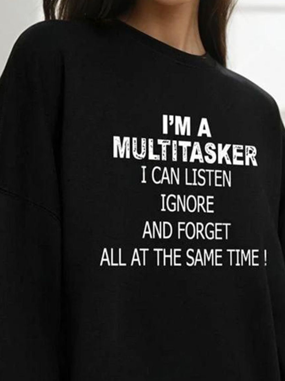 Kotty Women Typography Printed Round Neck Full Sleeve Sweatshirt