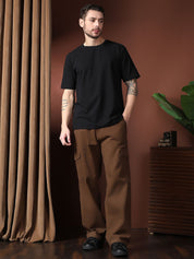 Kotty Men Relaxed Easy Wash Cargos Trousers
