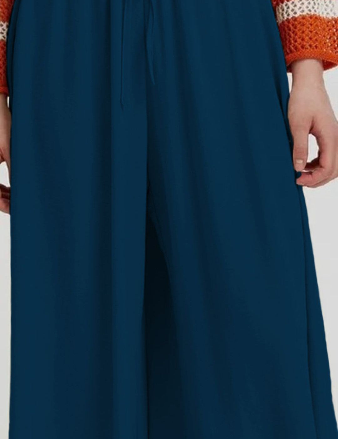 Kotty Women Relaxed Loose Fit High-Rise Wide Leg Trousers