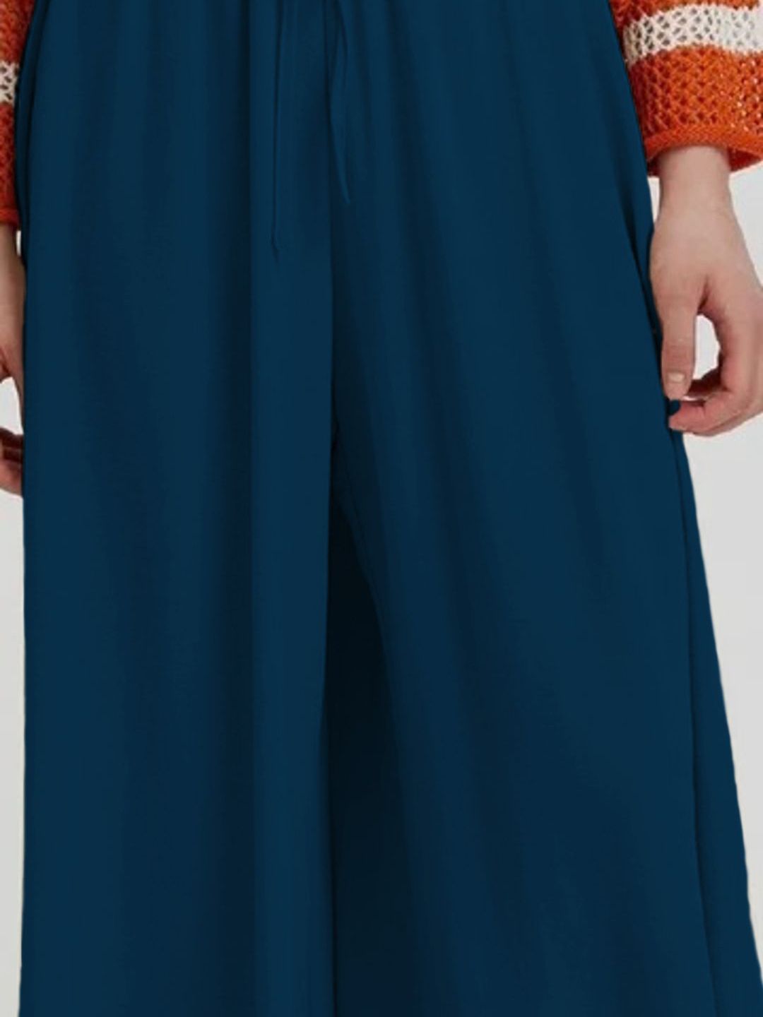 Kotty Women Relaxed Loose Fit High-Rise Wide Leg Trousers