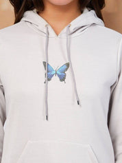 Kotty Women Graphic Printed Full Sleeve Hooded Sweatshirt