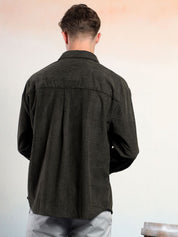 Kotty Vertical Stripes Cotton Spread Collar Short Sleeves Shirt