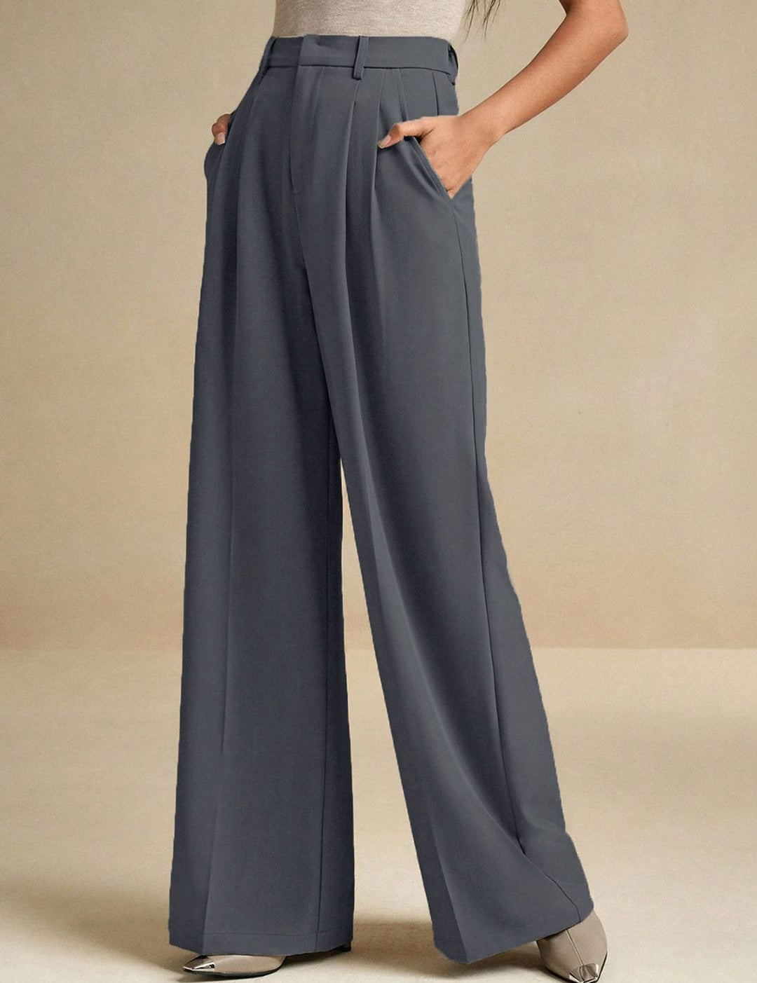 Kotty Women Relaxed Fit High-Rise Trousers