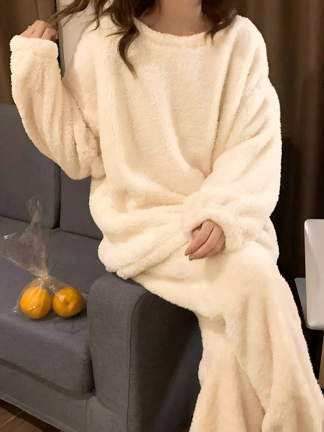 Kotty Round Neck Long Sleeves T-shirt With Pyjamas