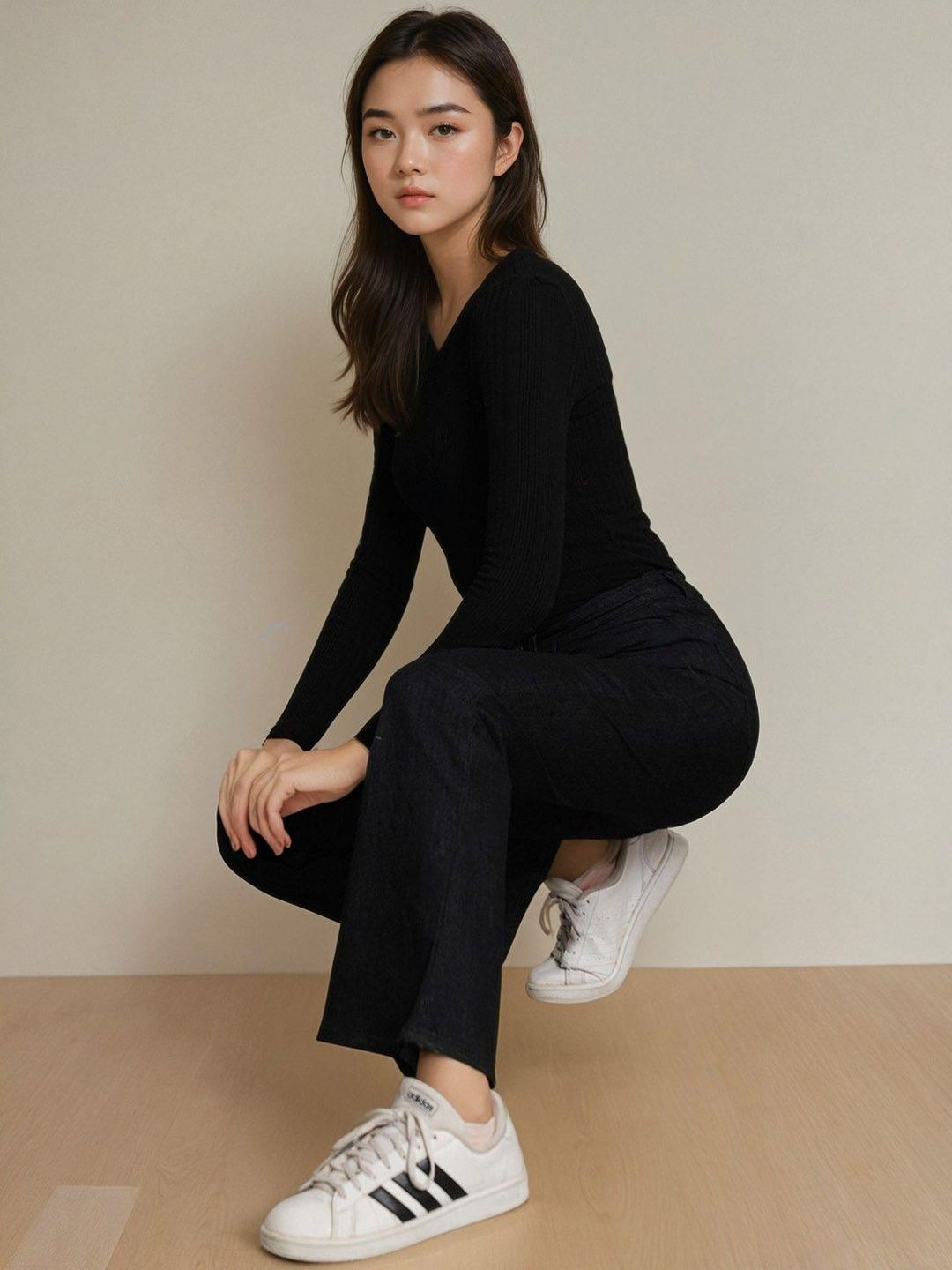 Kotty Women Bootcut High-Rise Stretchable Jeans