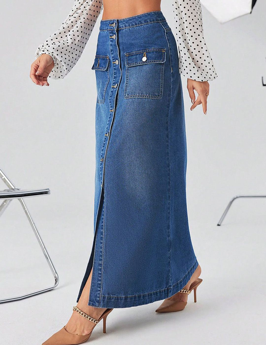  Kotty Straight Midi Skirts