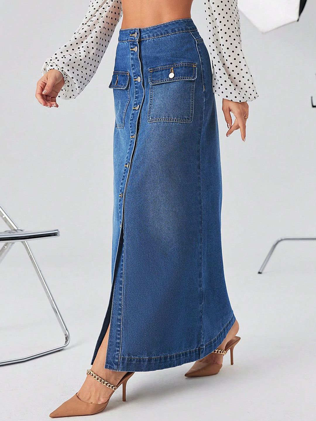  Kotty Straight Midi Skirts