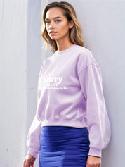 Kotty Women Typography Printed Round Neck Full Sleeve Sweatshirt