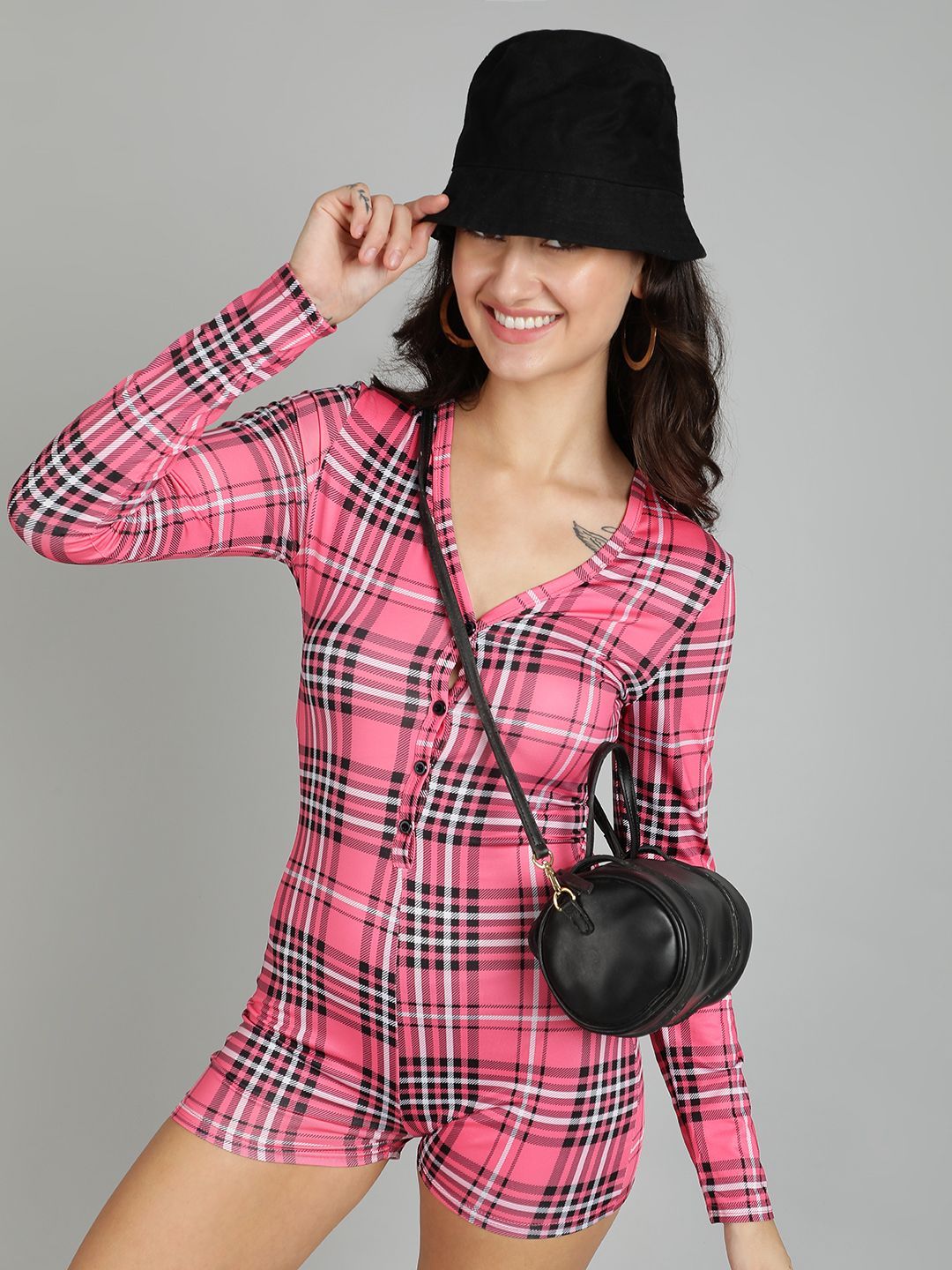 Kotty Checked Jumpsuit