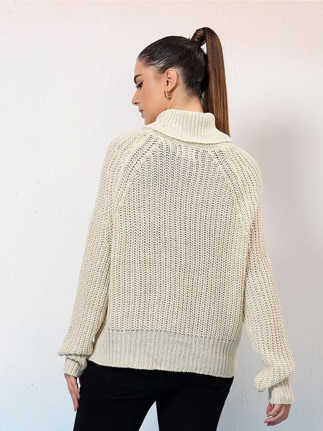 Kotty Women Turtle Neck Long Sleeves Pullover
