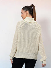 Kotty Women Turtle Neck Long Sleeves Pullover