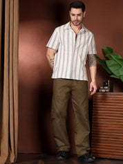 Kotty Men Relaxed Easy Wash Cargos Trousers
