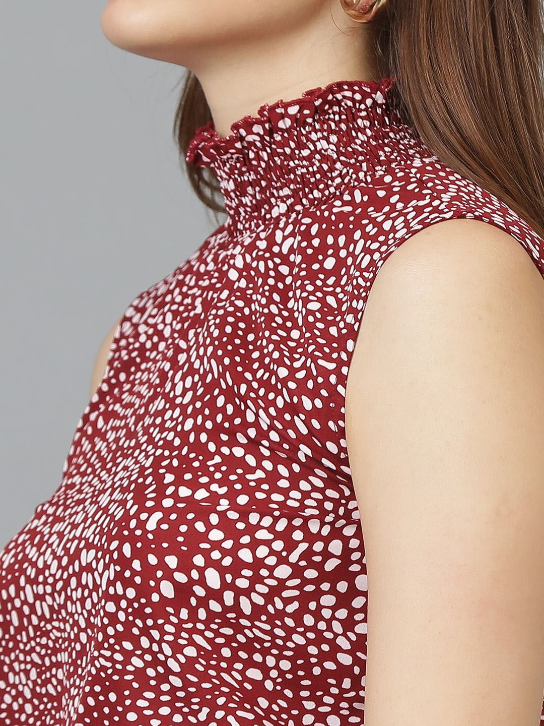 Kotty Animal Print Crepe Top