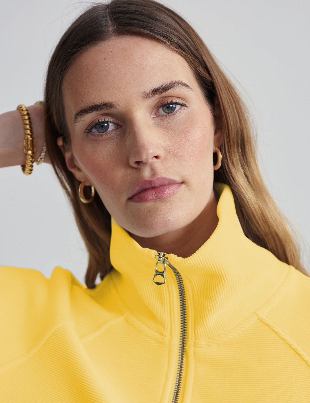 Kotty Women Shirt Collar Long Sleeves Sweatshirt