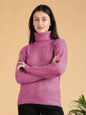 Kotty Women Cotton Turtle Neck Pullover Sweaters