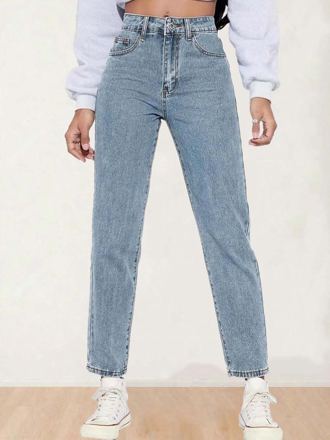 Kotty Women Tapered Fit High-Rise Stretchable Jeans