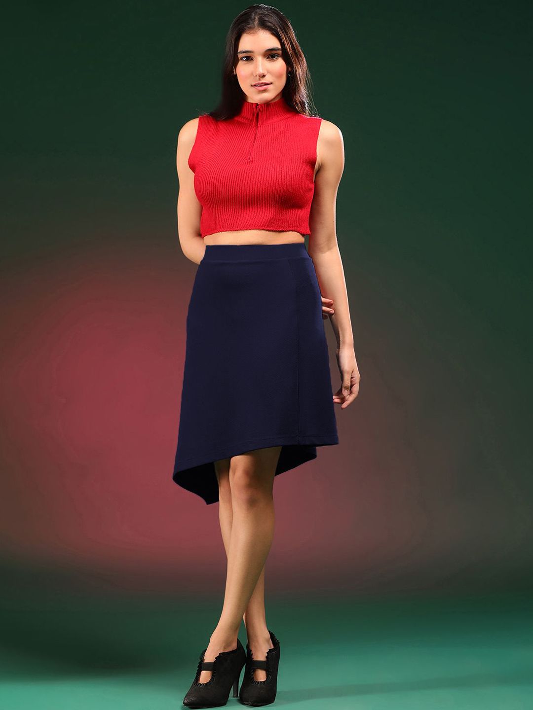  Kotty  A-Line Knee Length Skirts