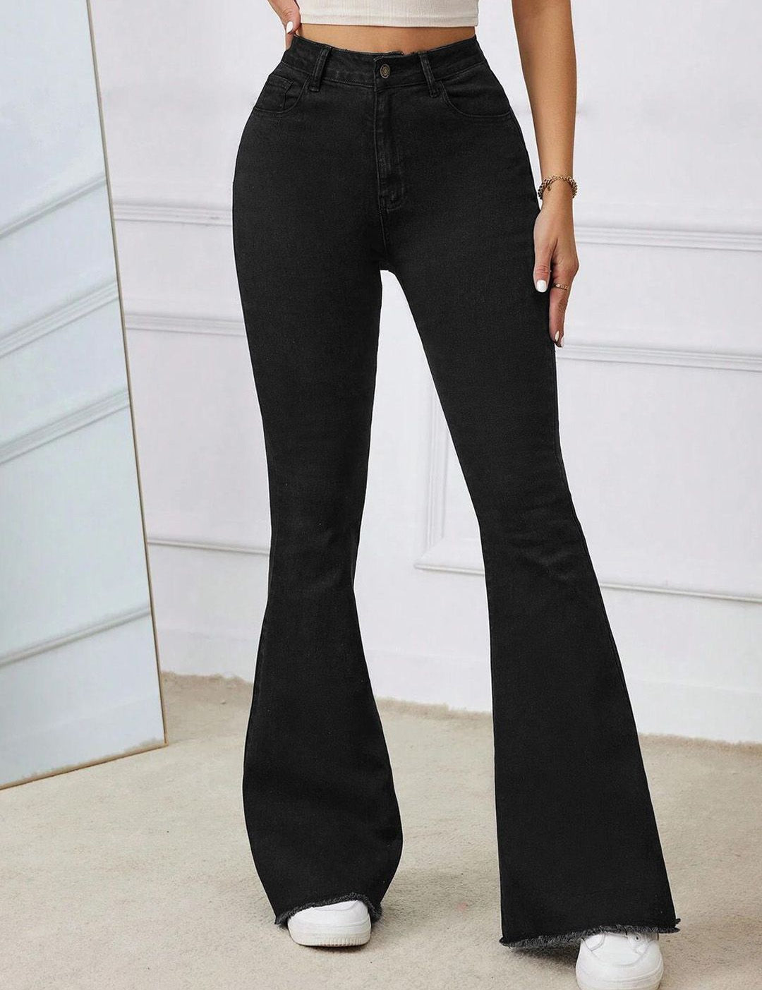 Kotty Women Bootilicious Bootcut High-Rise Stretchable Cotton Jeans