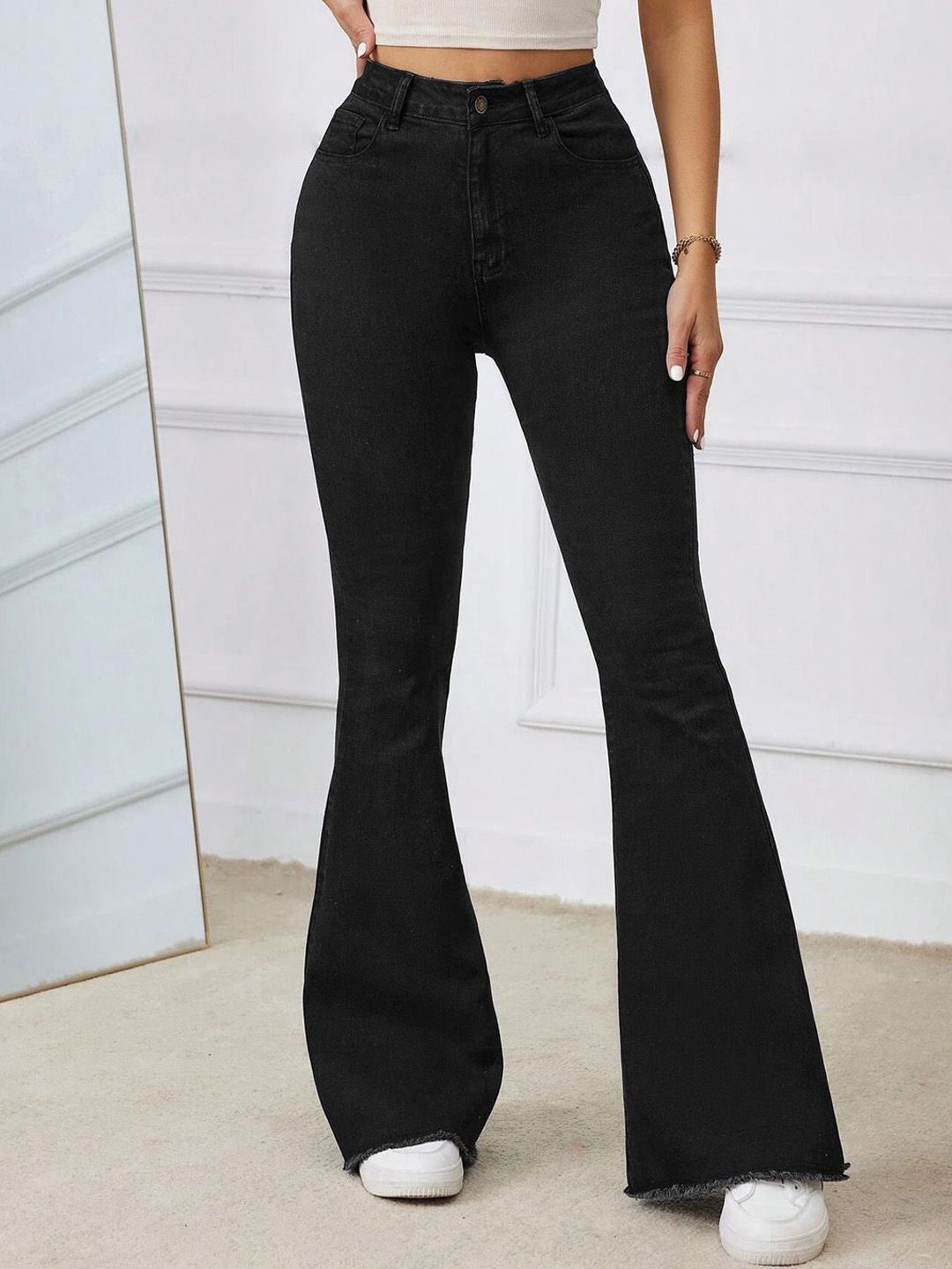 Kotty Women Bootilicious Bootcut High-Rise Stretchable Cotton Jeans