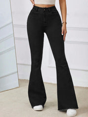 Kotty Women Bootilicious Bootcut High-Rise Stretchable Cotton Jeans