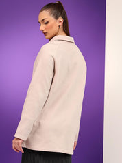 Kotty  Women Shirt Collar Single-Breasted Overcoat