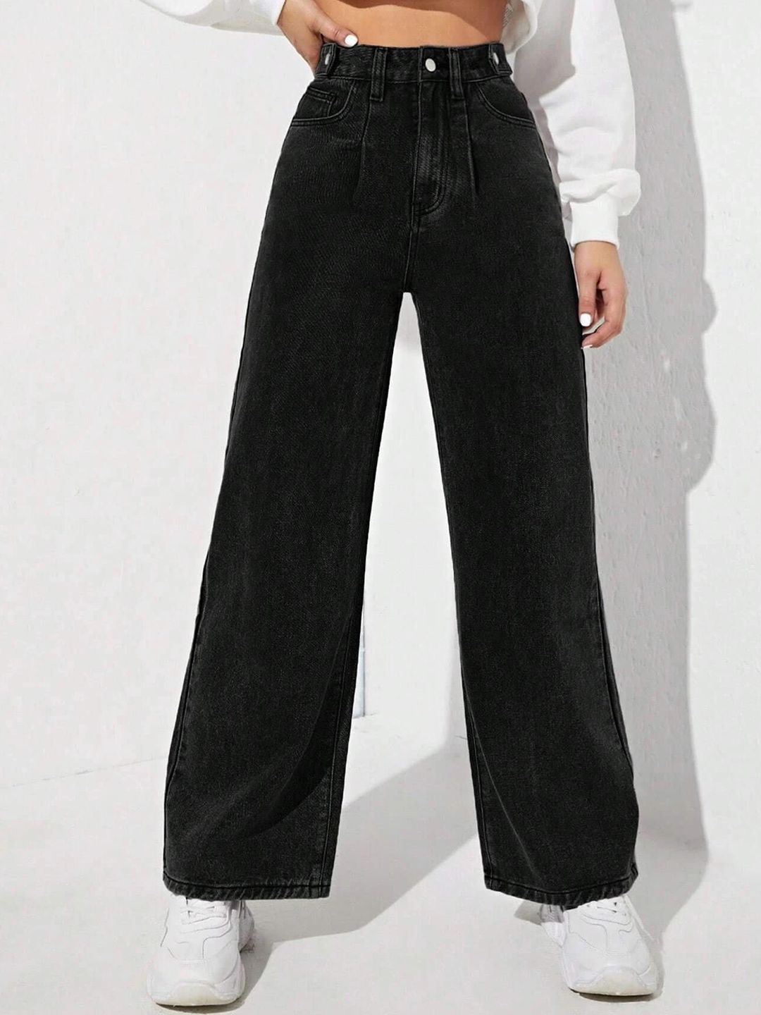 Kotty Women Cotton Flared High-Rise Stretchable Jeans