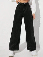 Kotty Women Cotton Flared High-Rise Stretchable Jeans