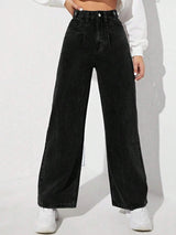 Kotty Women Cotton Flared High-Rise Stretchable Jeans