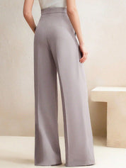 Kotty Women Wide Leg High-Rise Easy Wash Pleated Trousers