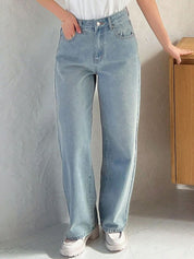 Kotty Women Jean Wide Leg High-Rise Stretchable Jeans