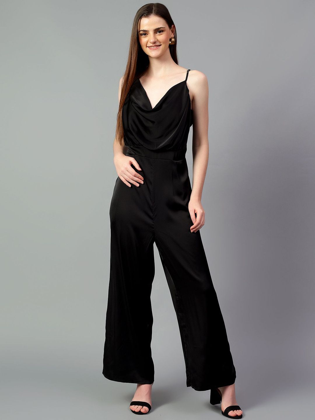 Kotty Women Cowl Neck Basic Jumpsuit